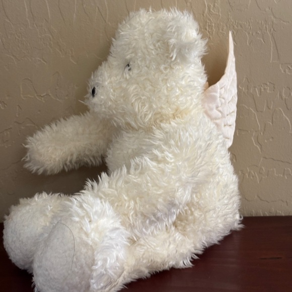 Sparkle Angel Wings White Teddy Bear Plush Stuffed Animal Toy Hallmark - Picture 3 of 10
